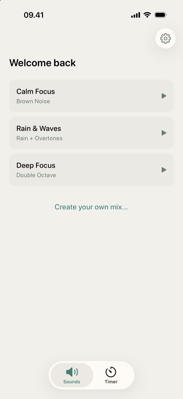 Focus Audio on iPhone