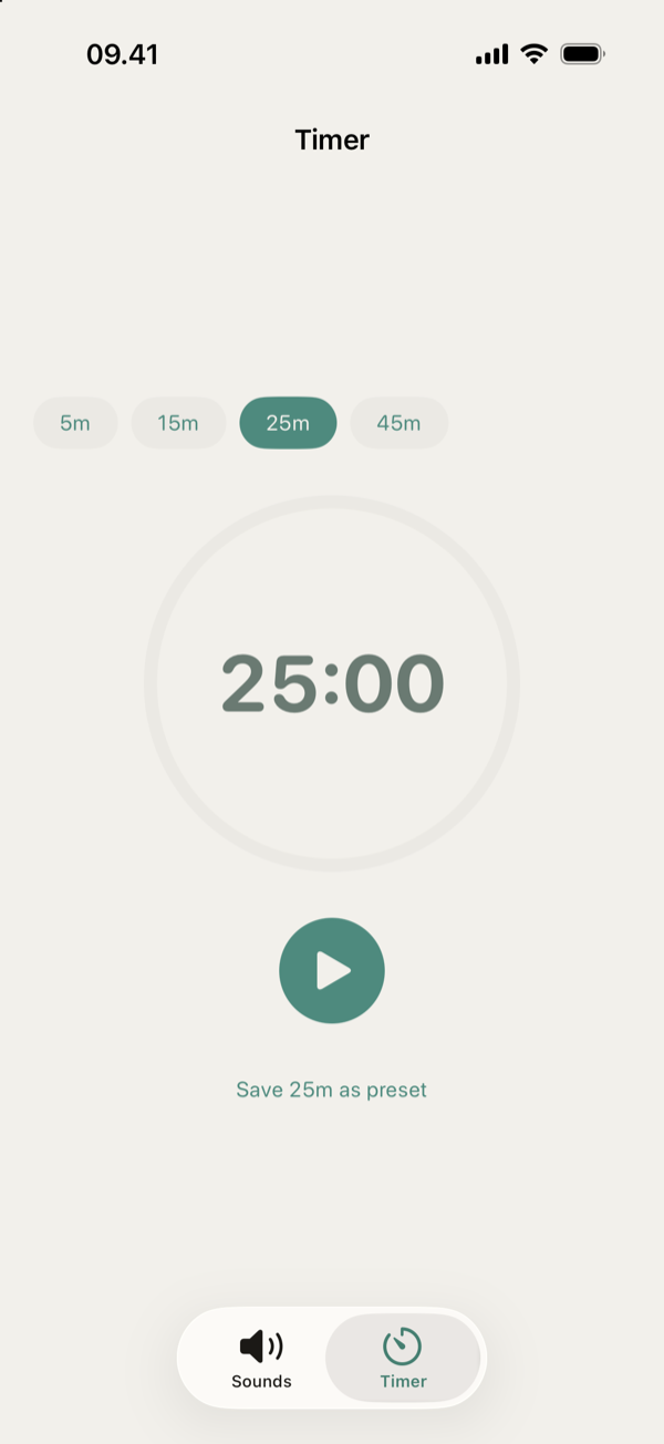 The focus timer